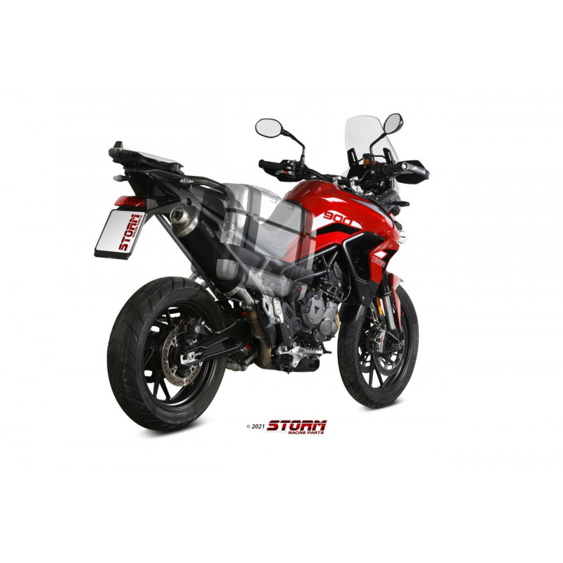 Storm by MIVV Oval Rvs black TRIUMPH Tiger 900/GT/PRO/RALLY 21-