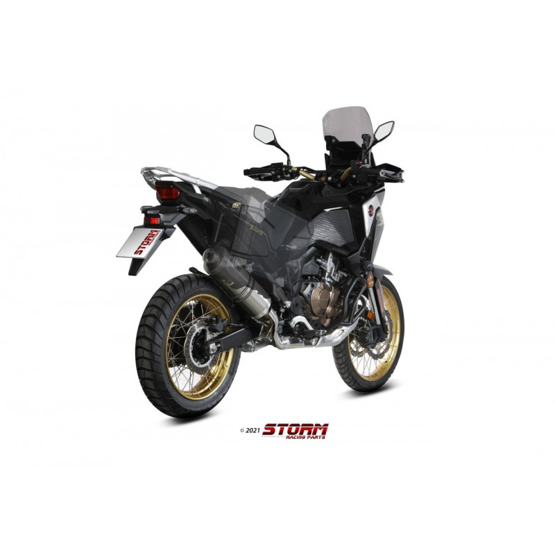 Storm by MIVV OVAL Rvs HONDA CRF 1100 L AFRICA TWIN 20-21