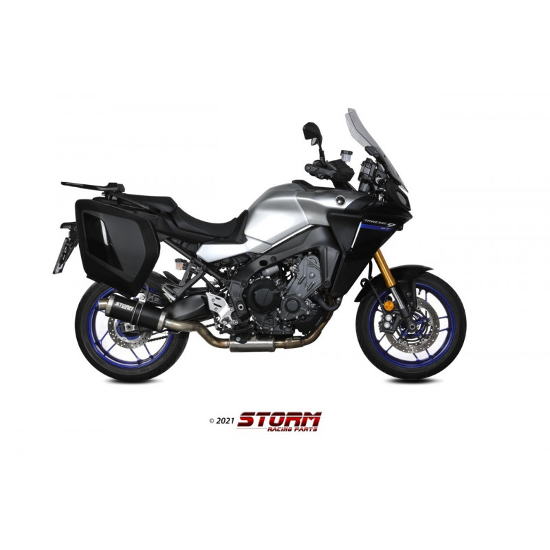 Storm by MIVV OVAL Rvs black YAMAHA Tracer 9 / GT 2021
